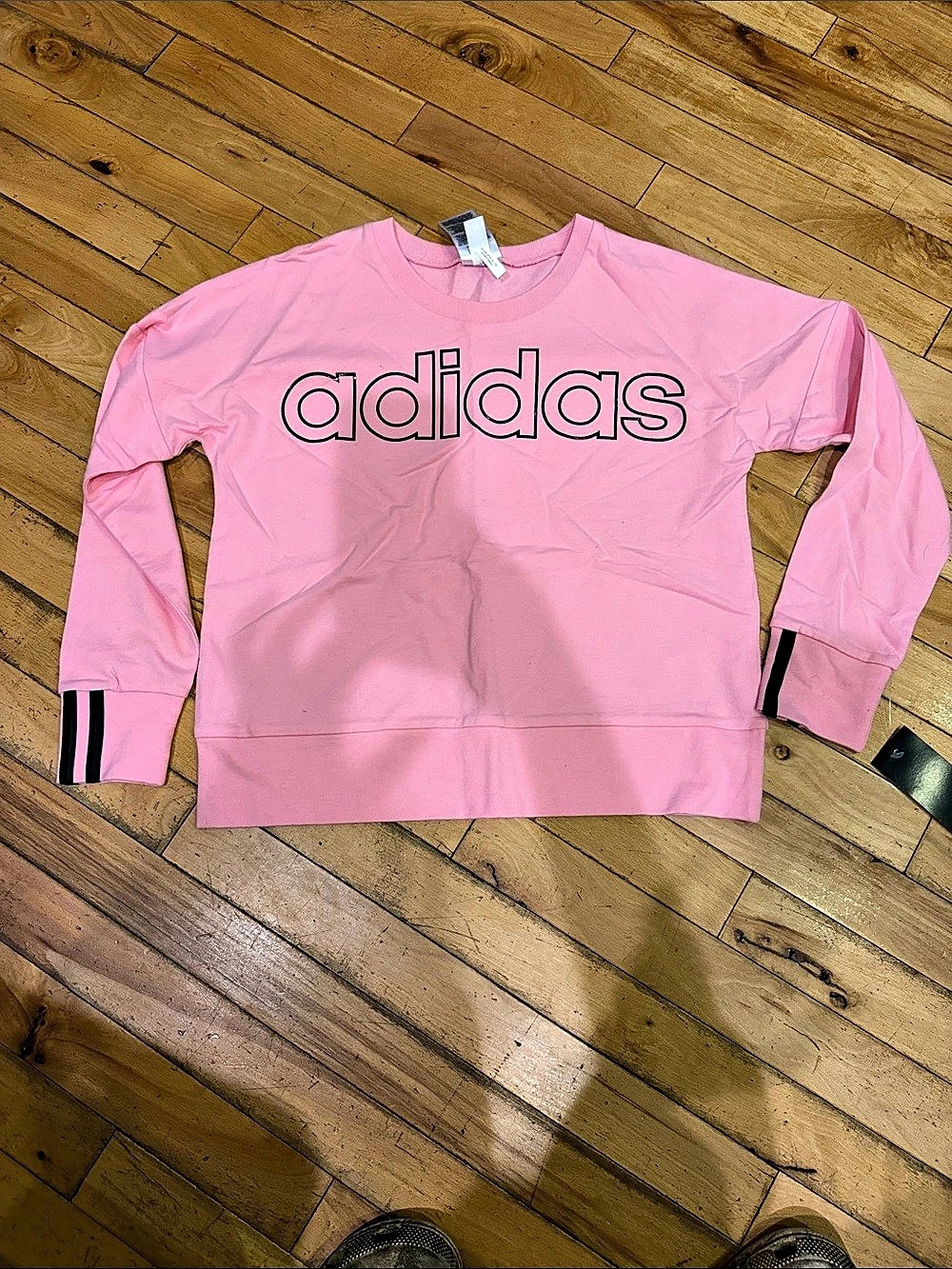 adidas Logo Sweatshirt Pink Youth XL (16)